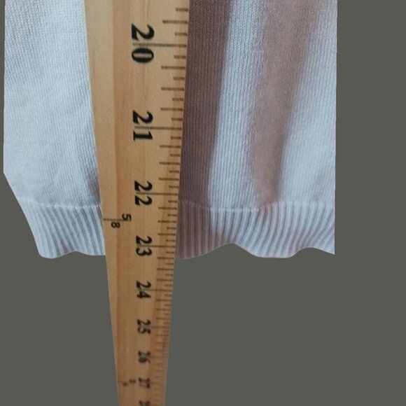 Calvin Klein Womens Short Sleeve Knit Top Silver PMedium - Picture 3 of 8